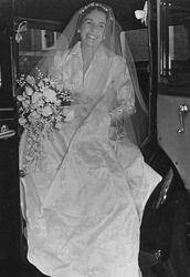 Mary on her wedding day