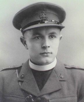 Ronald Charles Ridge Mander as a young Army Chaplain during WW2.