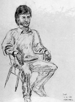 Christopher Ridge Mander - a sketch by his father, Ronald Charles Ridge