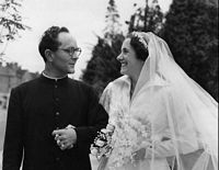 Ronald and Mary at their wedding